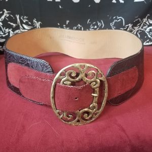 Leatherock Burgundy Red Belt